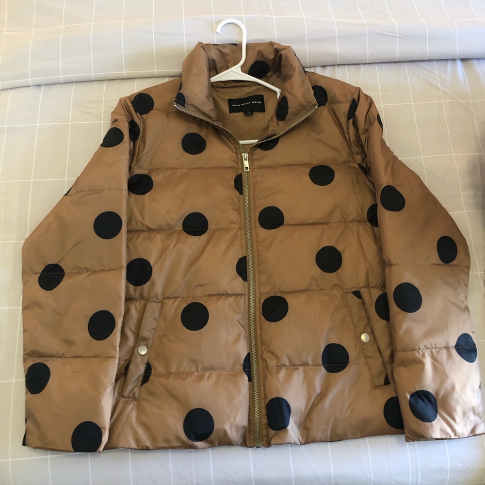Women Target Who What Wear Polka Dot Jacket Size Medium